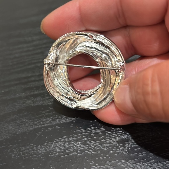 Monet Elegant Silver Brooch - Picture 3 of 3